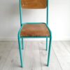 chaise vintage bleu