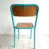 chaise vintage bleu