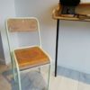 chaise vintage pastel