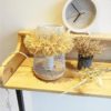 Petite lampe relookée - Raphia naturel