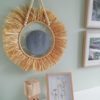 miroir soleil perle ronde