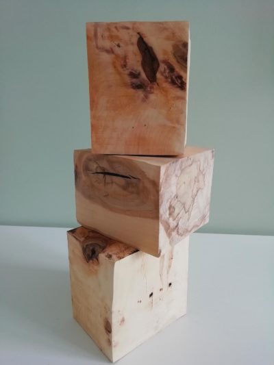 lot 3 cube en bois de palette